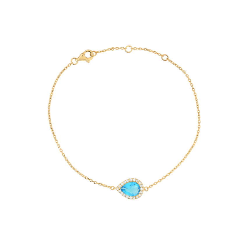 Pulsera S925 oval azul GB
