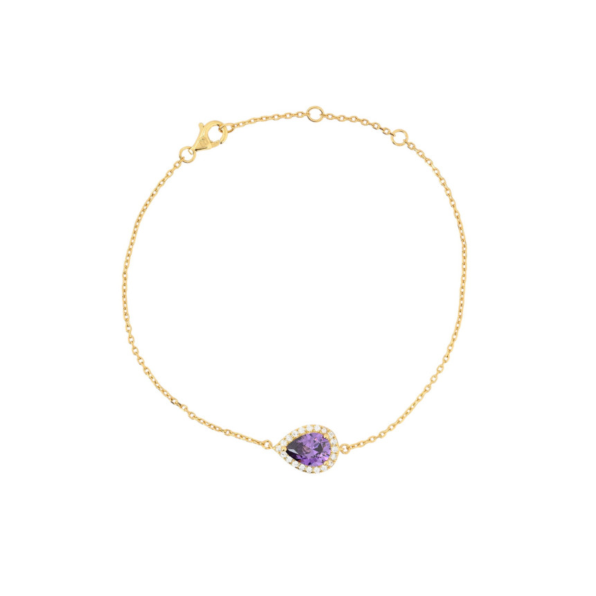 Pulsera S925 oval lila GB