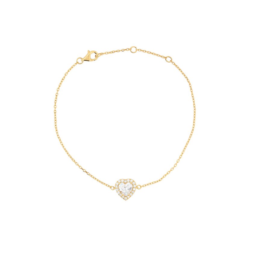 S925 bracelet heart transparent GB