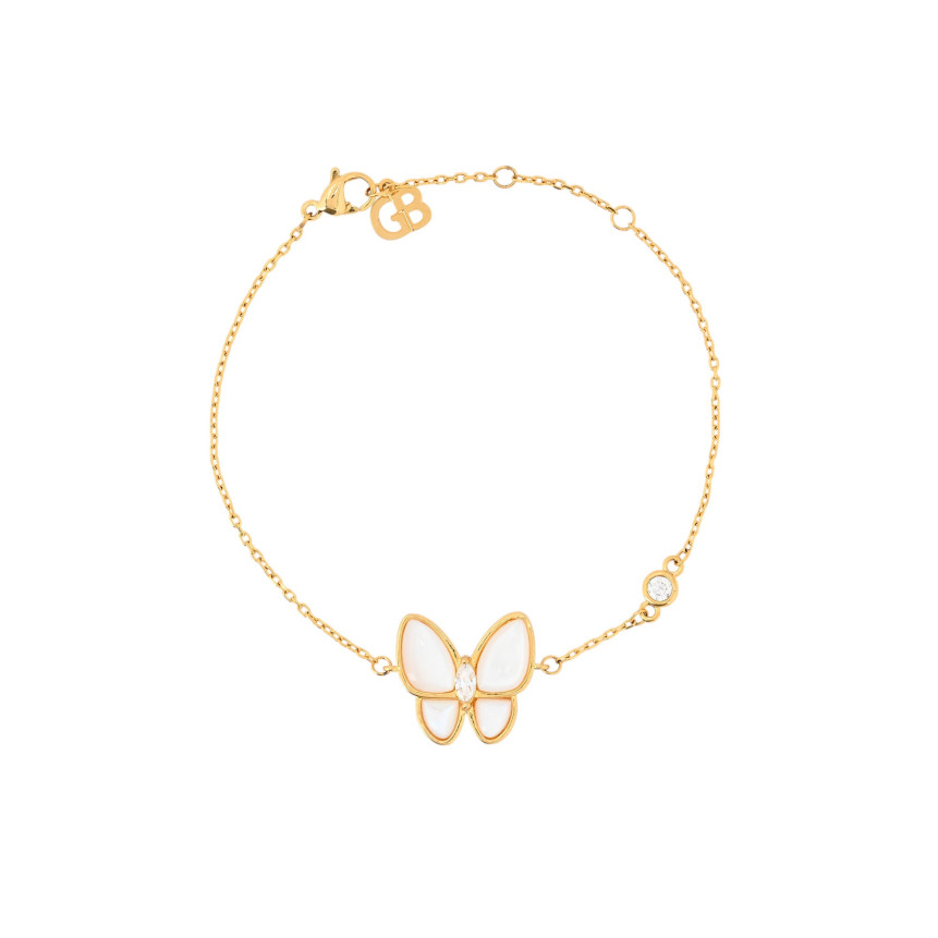 Bracelet BeLove mother pearl butterfly