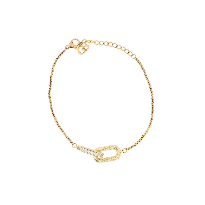 Bracelet semi précieuse liens entrelacé GB