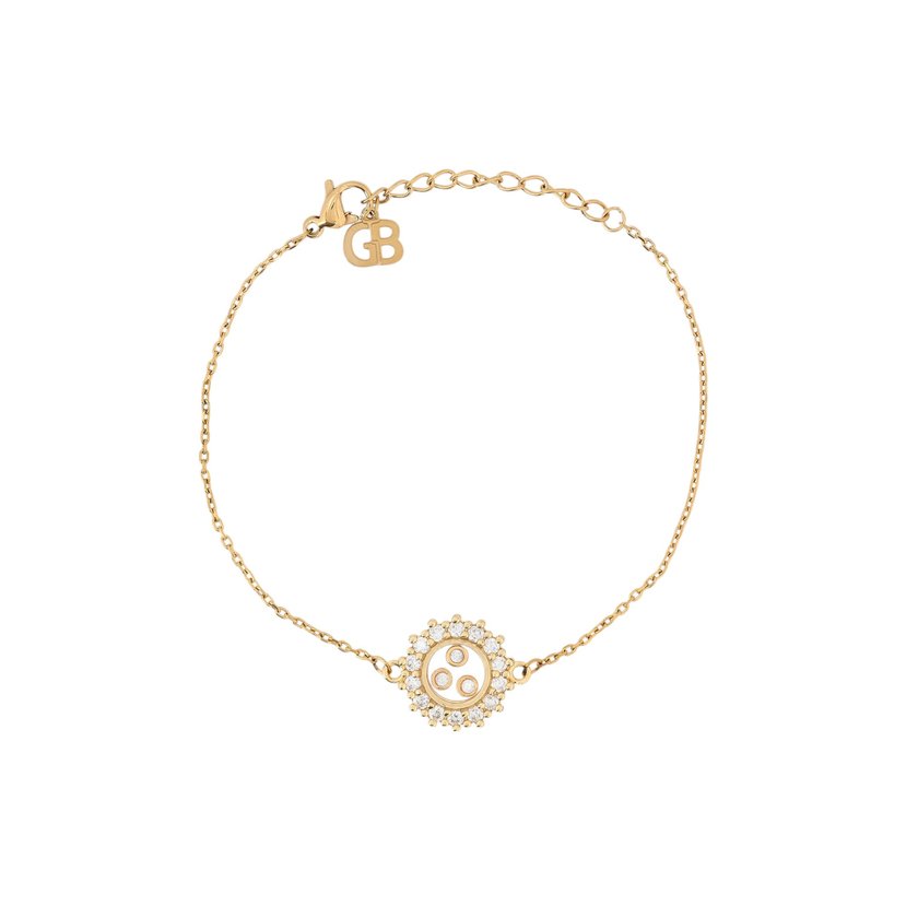 Bracciale semi preziosi rotondo irregolare GB