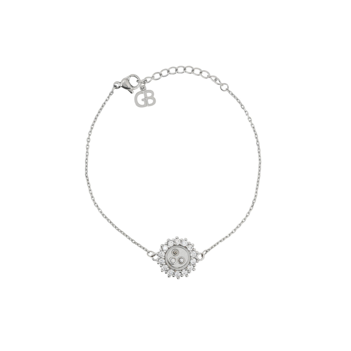 Semi precious bracelet round irregular GB