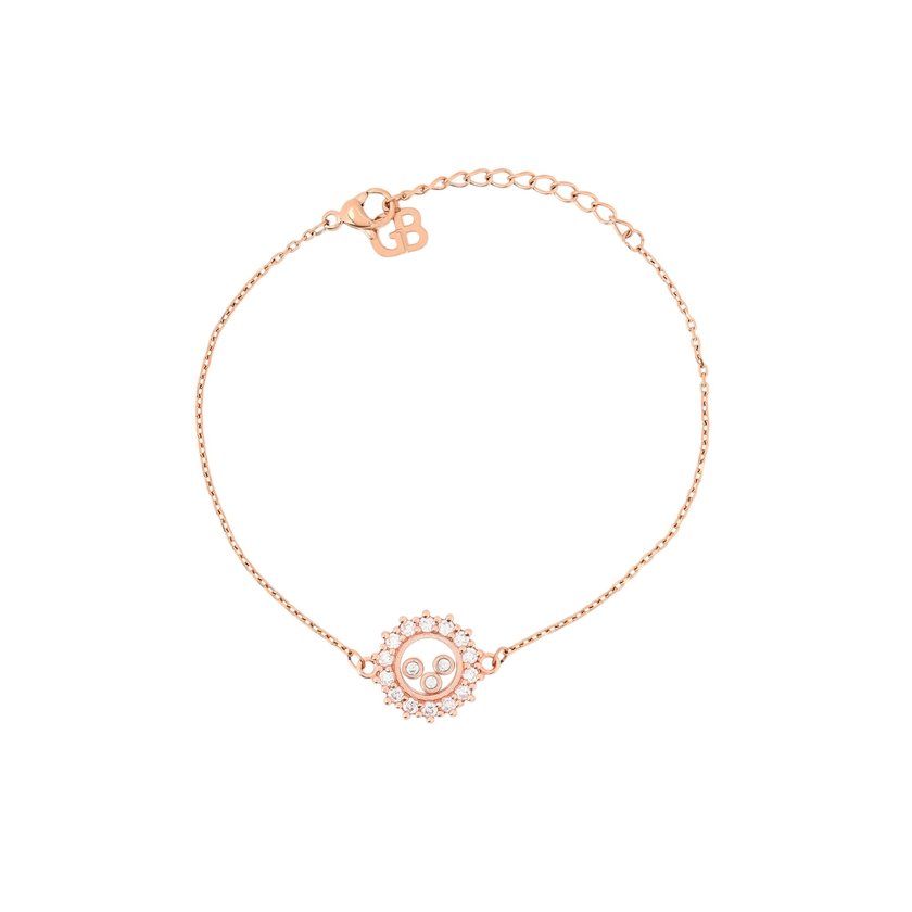 Bracciale semi preziosi rotondo irregolare GB