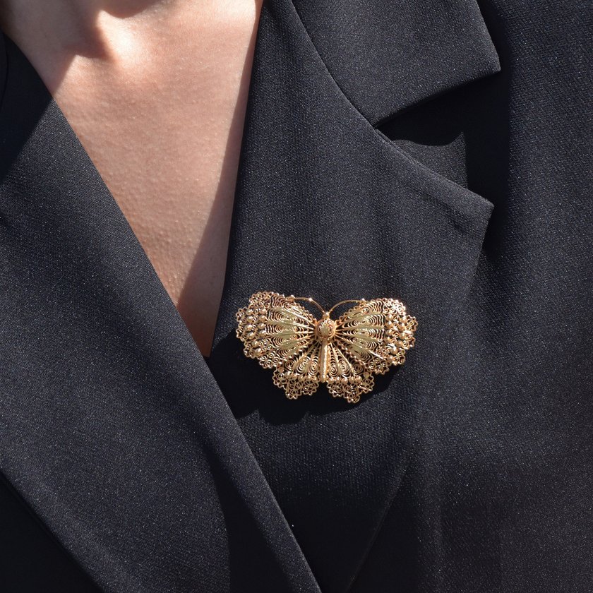 Broche Encantos Portugal papillon