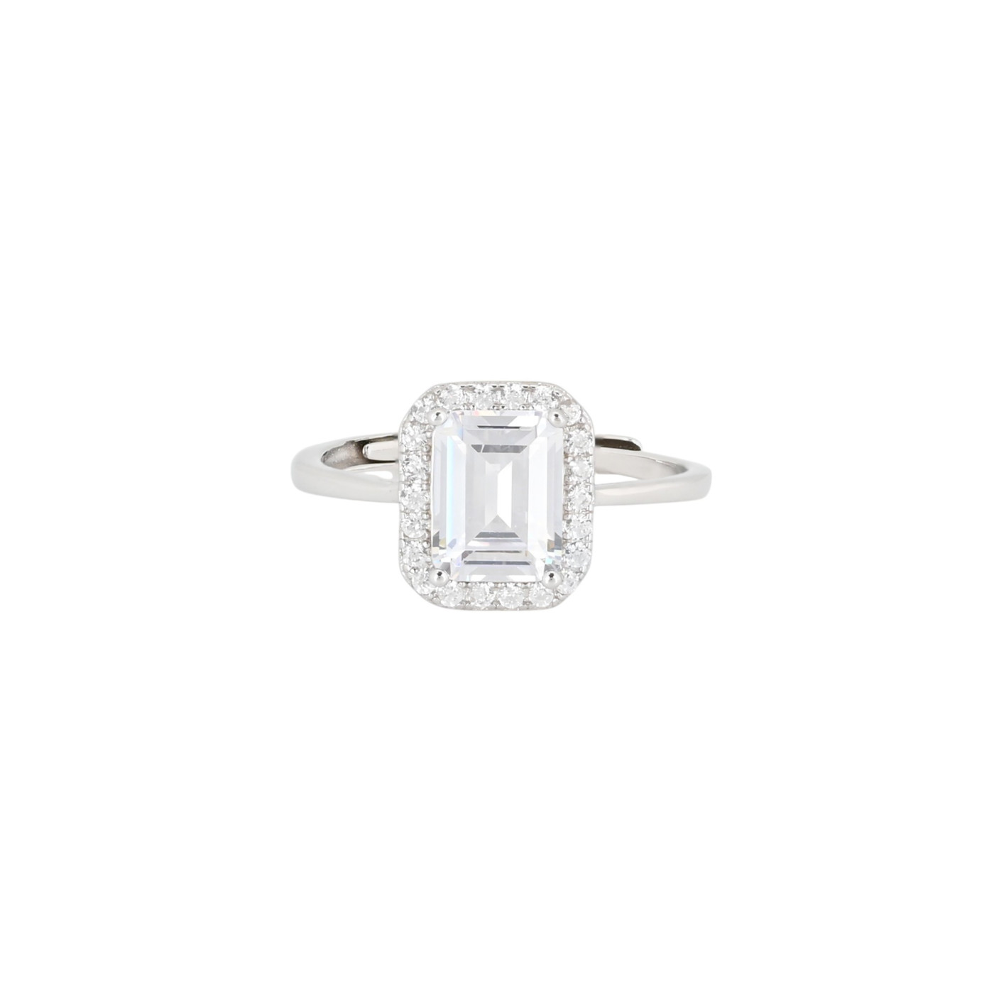 S925 adjustable ring rectangular GB