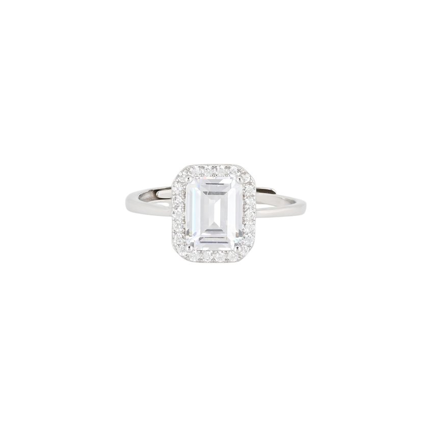 S925 adjustable ring rectangular GB