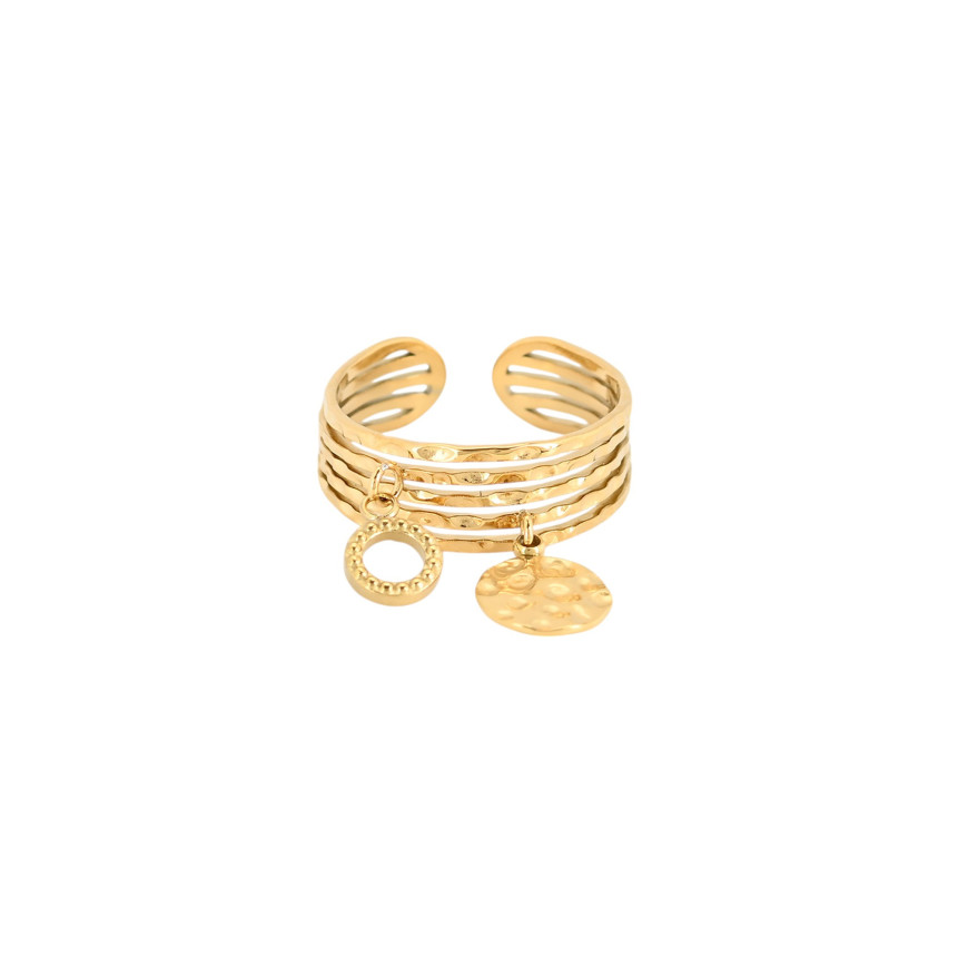 Anillo ajustable en acero círculo GB