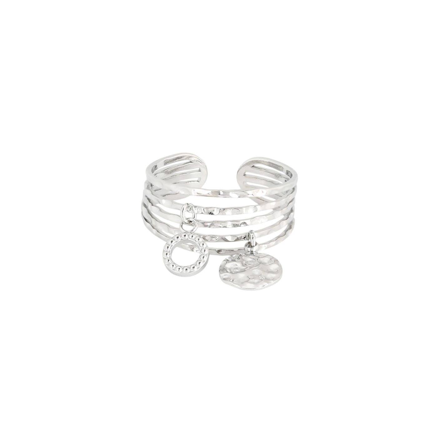 Anillo ajustable en acero círculo GB