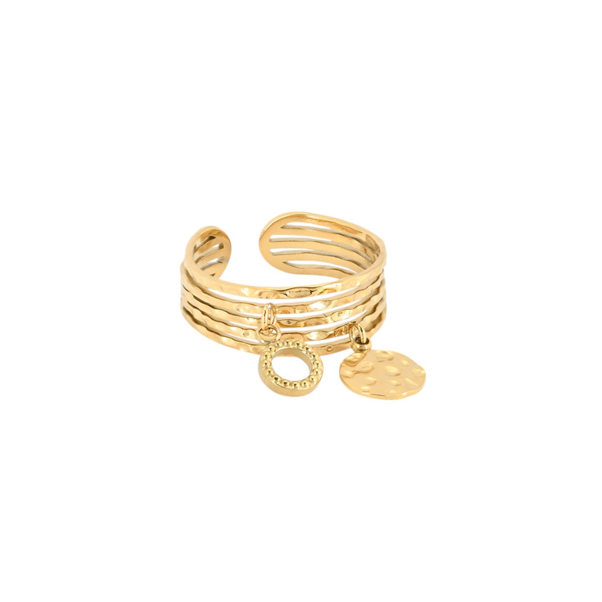 Anillo ajustable en acero círculo GB