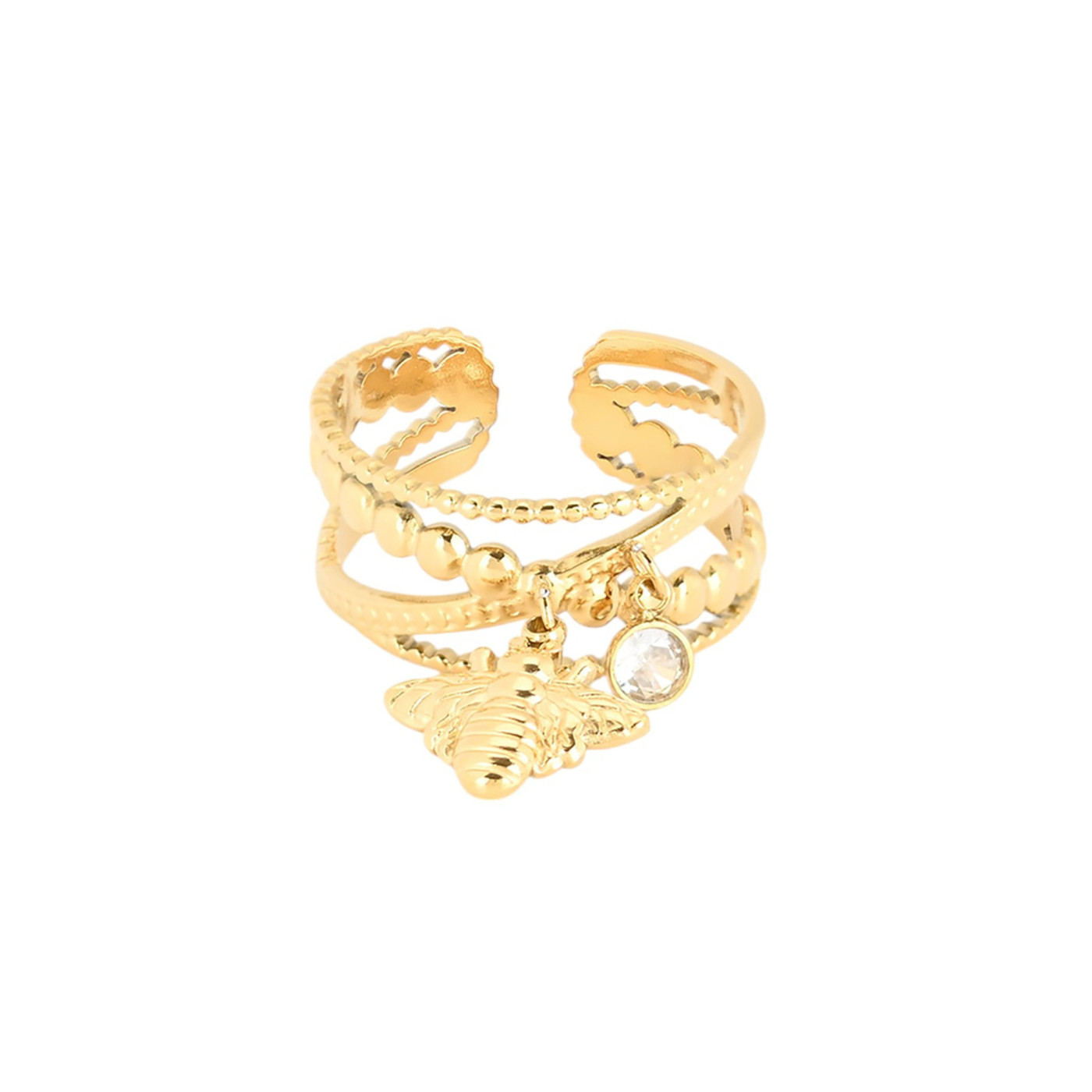 Anello regolabile acciaio ape GB