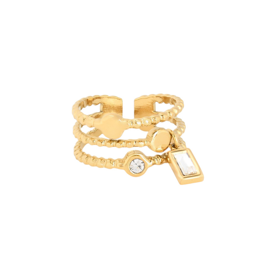 Bague réglable acier rectangle GB