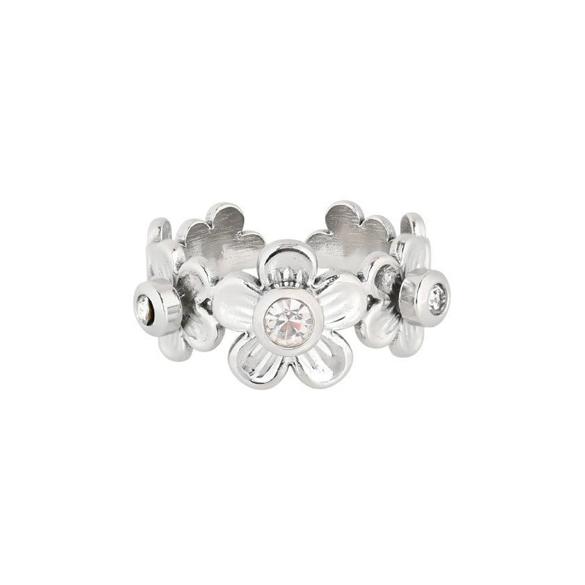 Steel adjustable ring flowers GB