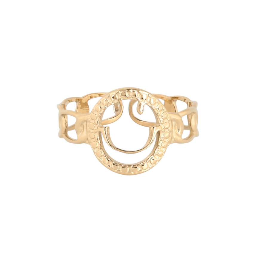 Anillo ajustable acero smile GB