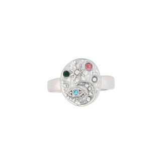 Stellar steel ring with texture GB