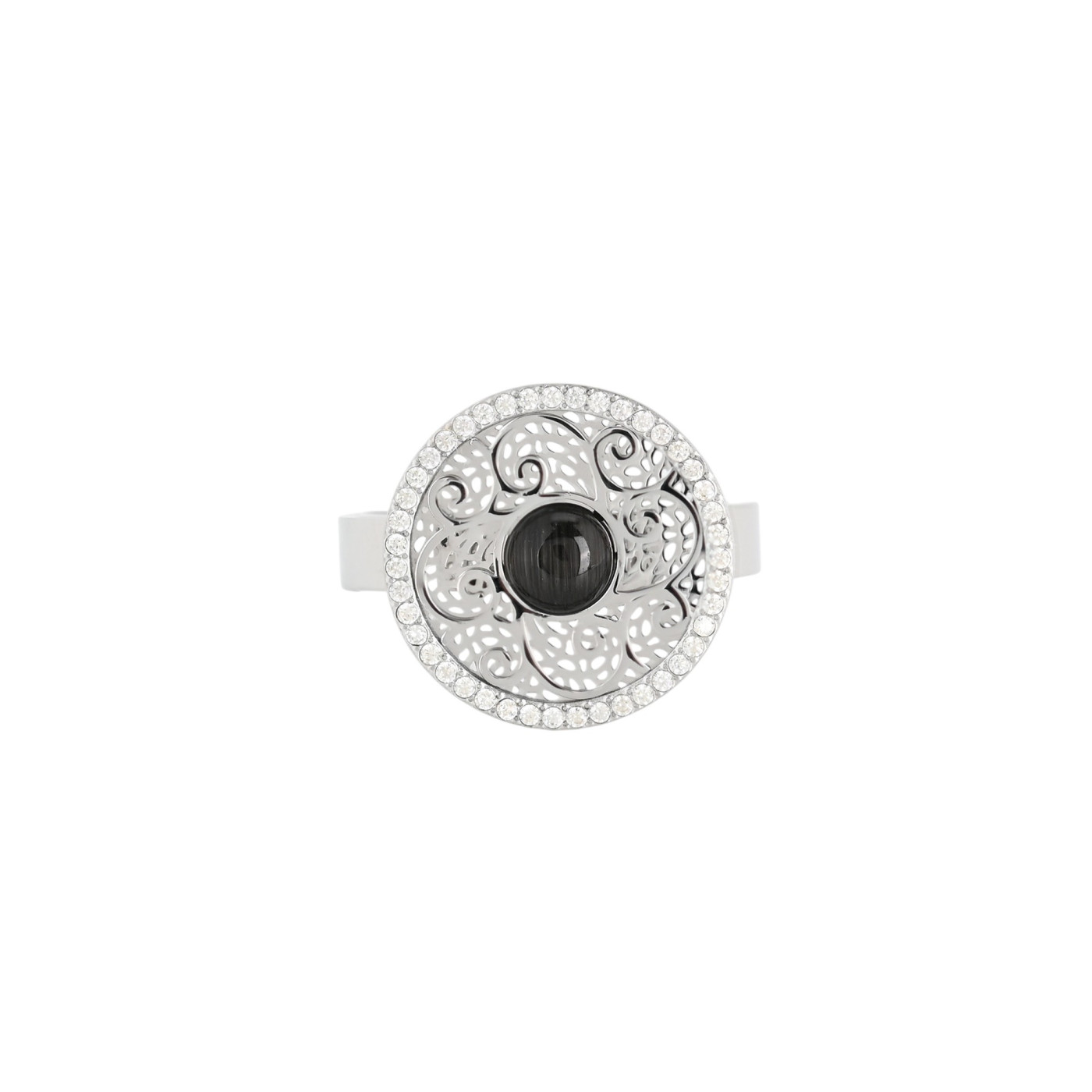 Anello acciaio struttura pietre GB