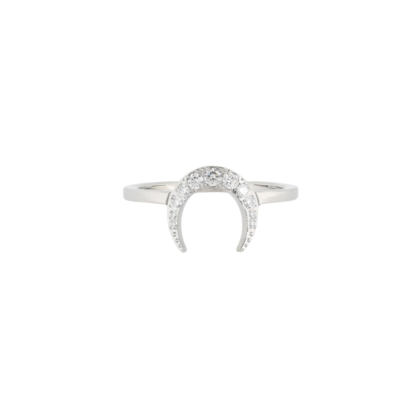 Anillo Delicate con luna y circonitas