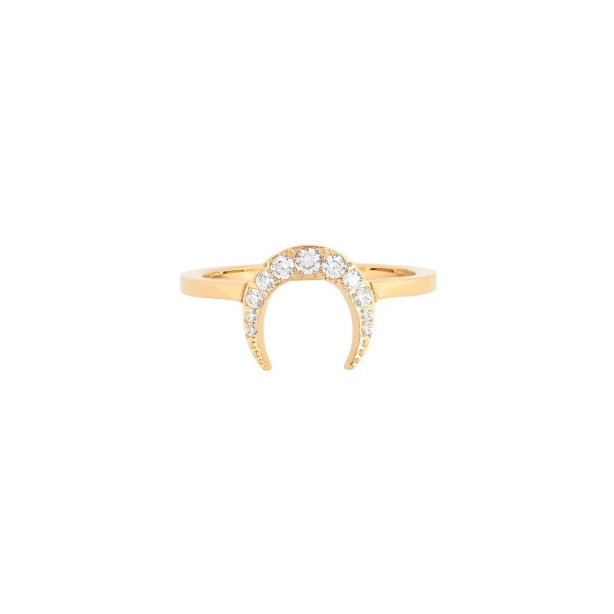 Anillo Delicate con luna y circonitas