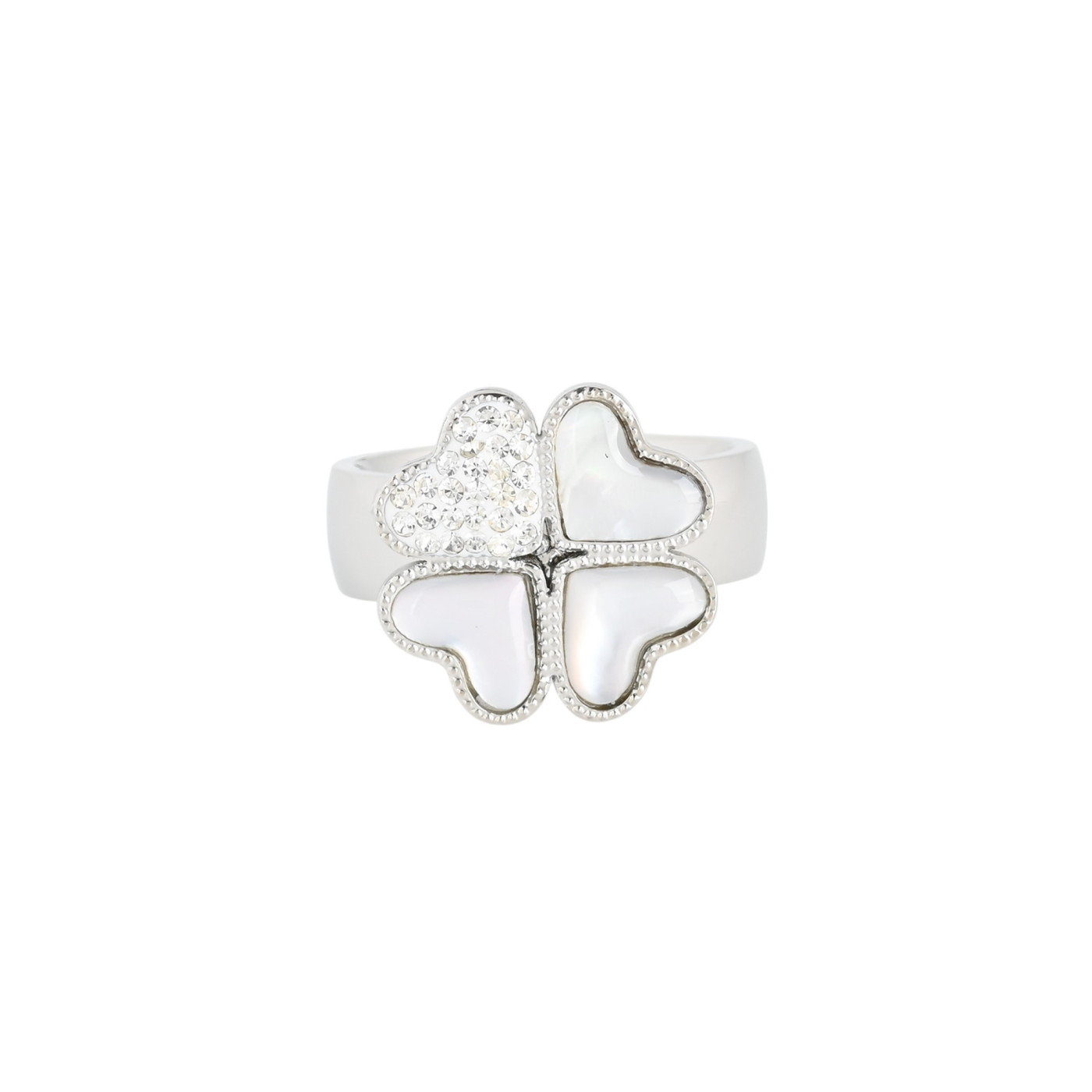 Anello Glamour con trifoglio