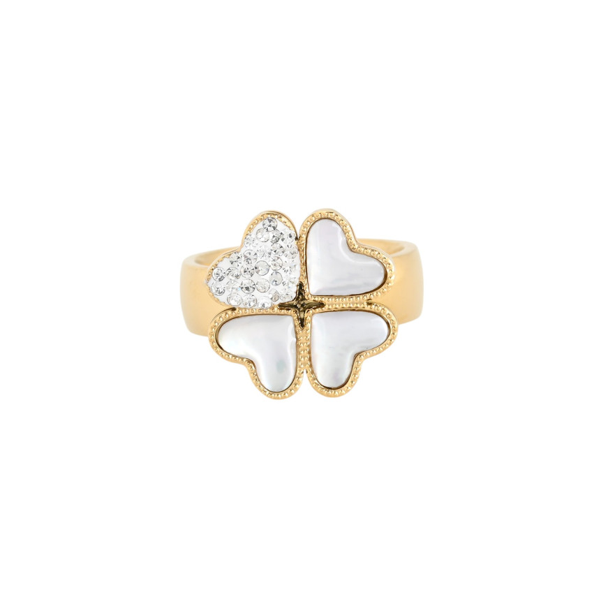 Anillo Glamour con trébol