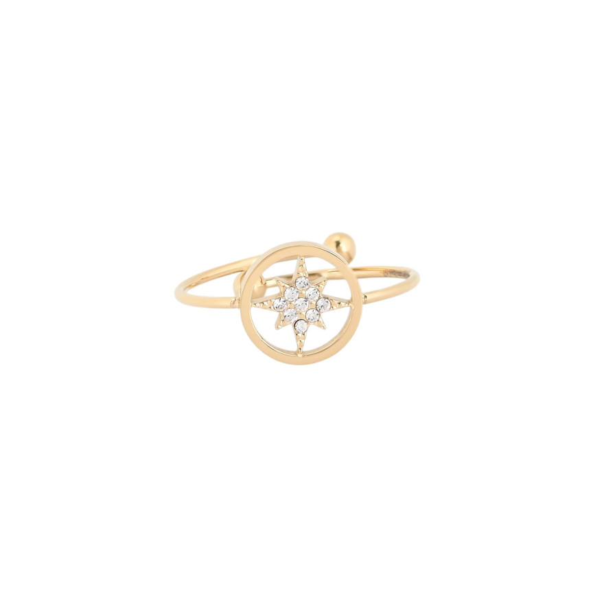 Anillo Delicate ajustable con circonitas
