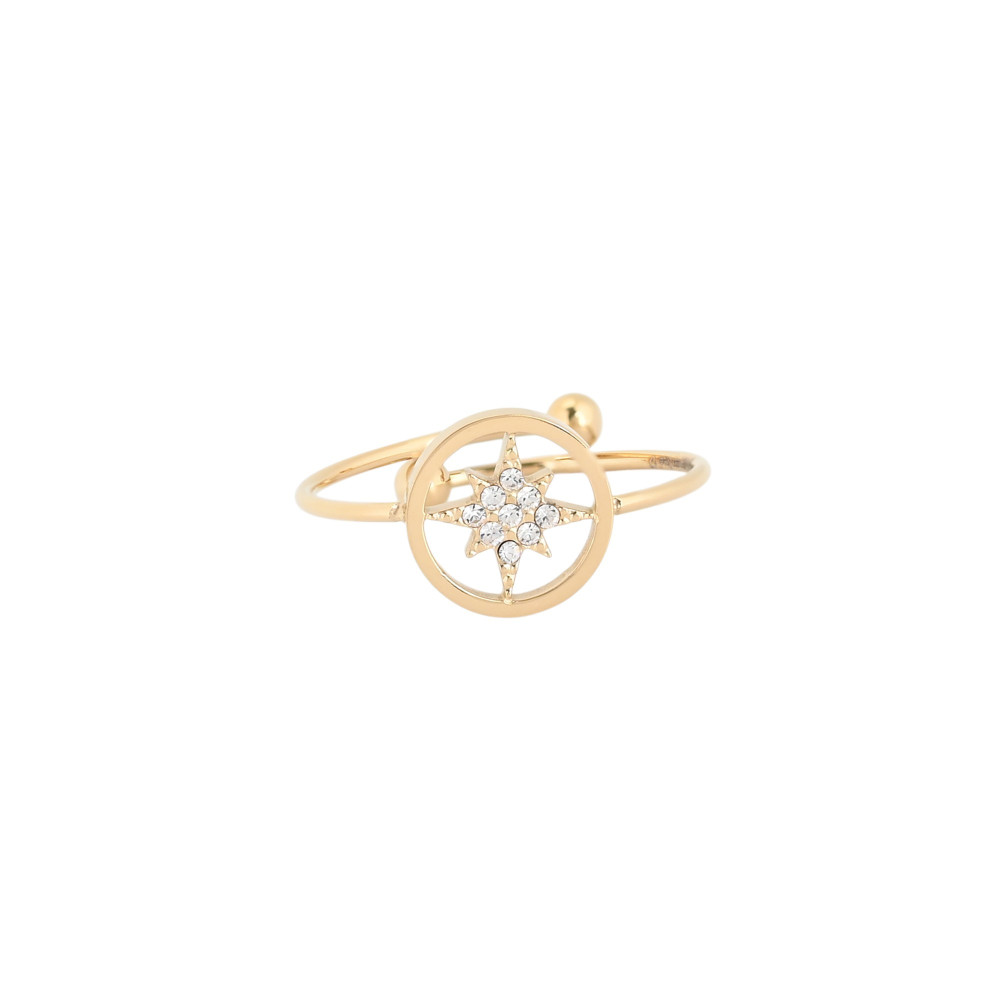 Anillo Delicate ajustable con circonitas