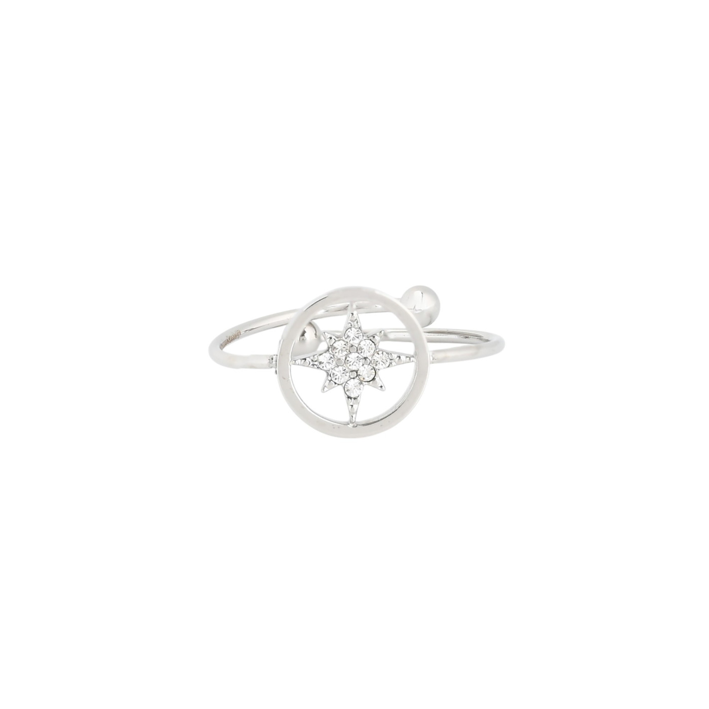 Anillo Delicate ajustable con circonitas
