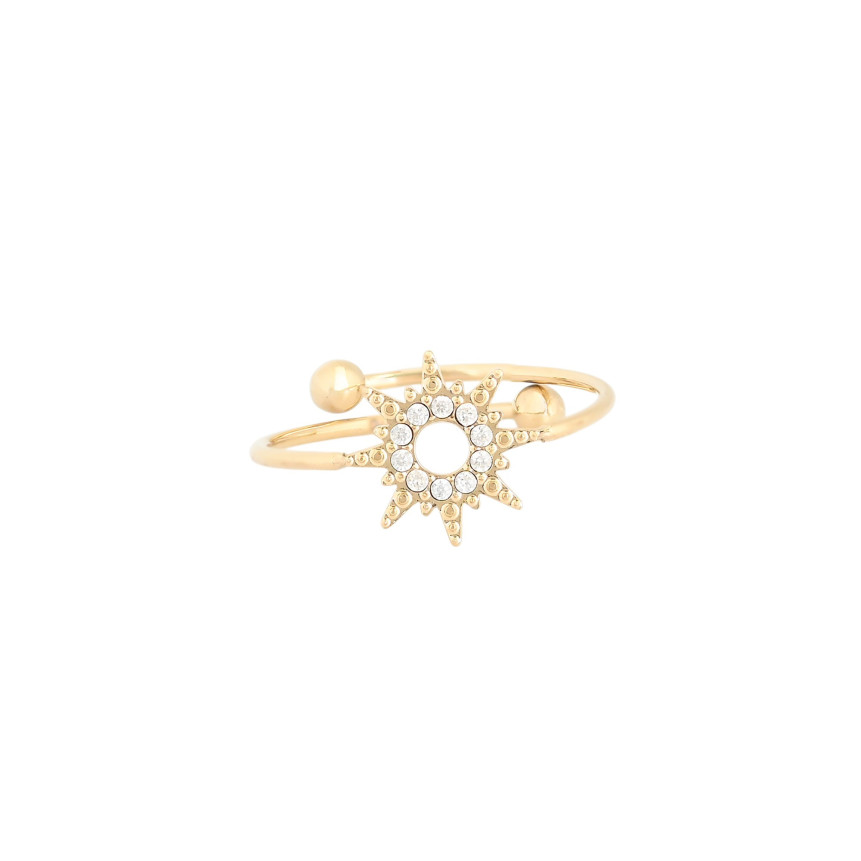 Anillo Delicate ajustable con circonitas