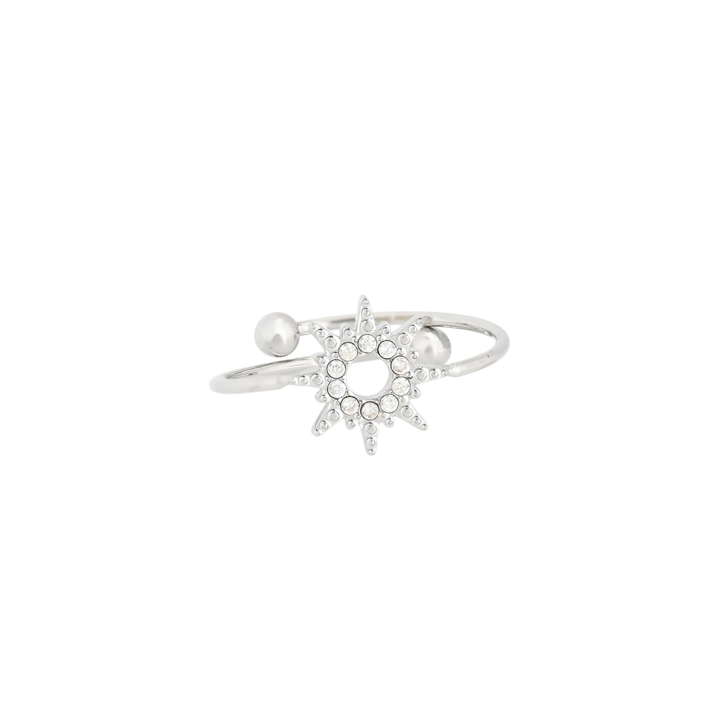 Anillo Delicate ajustable con circonitas