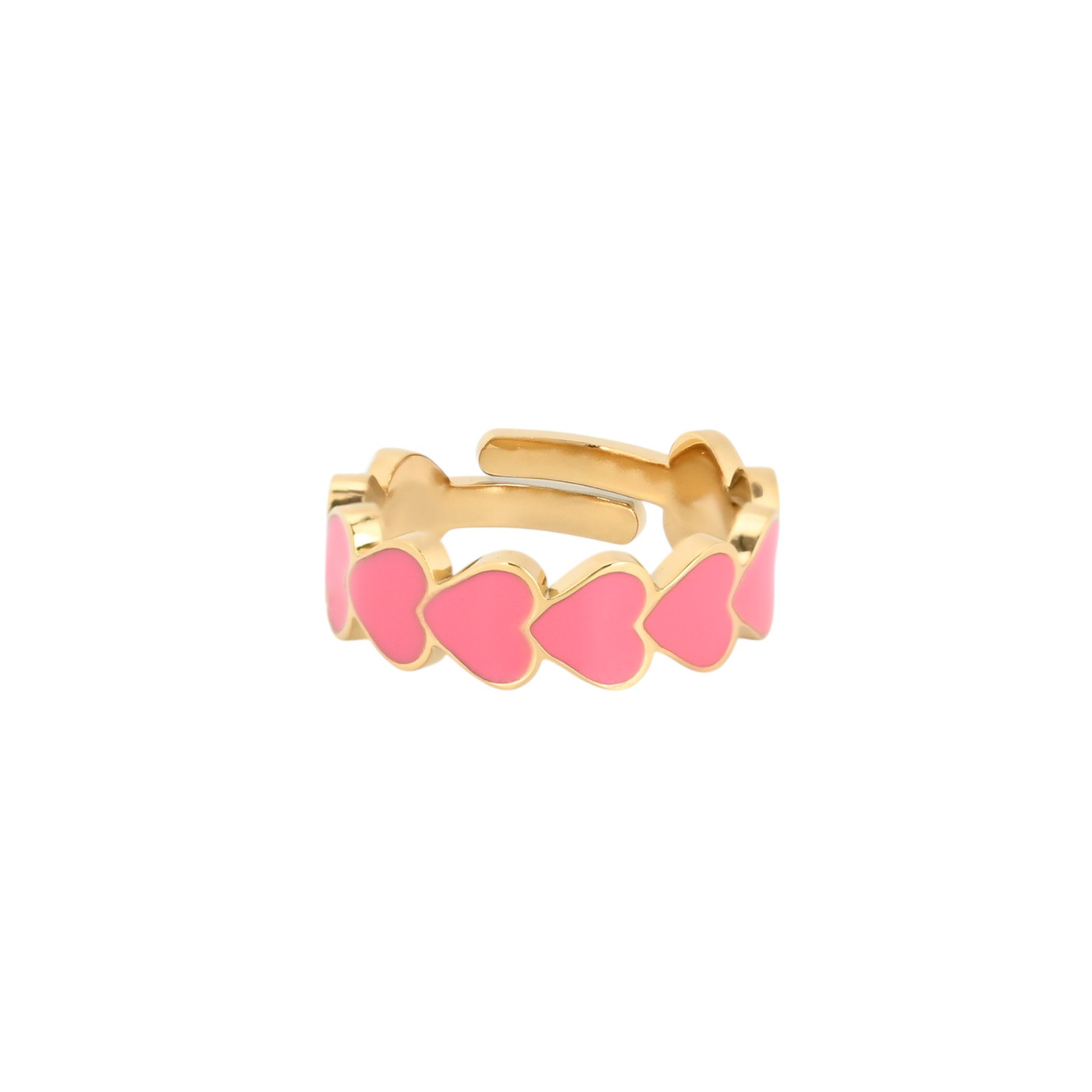 Bague réglable acier cœurs GB
