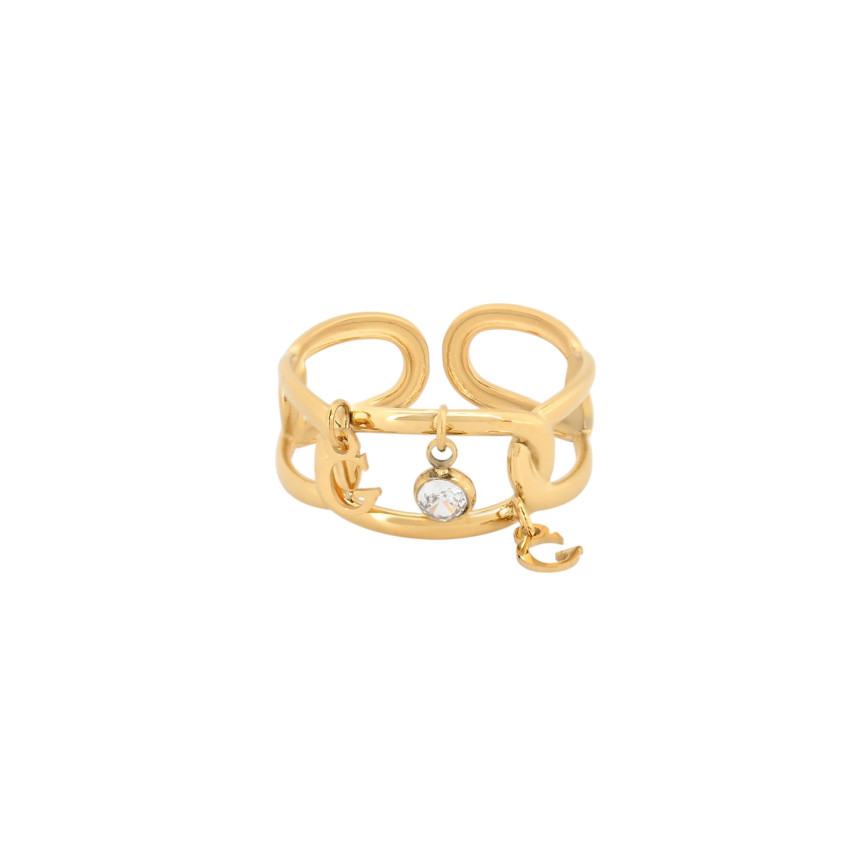 Anillo ajustable en acero brillante GB