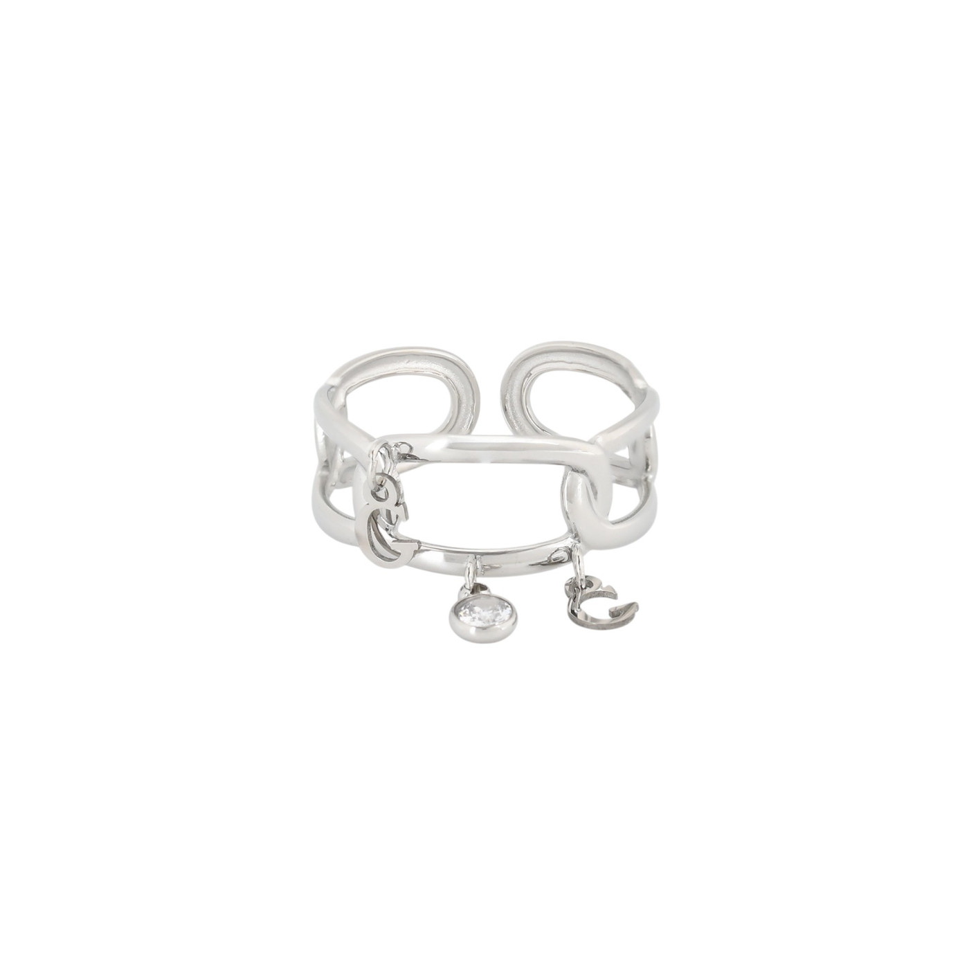 Anillo ajustable en acero brillante GB