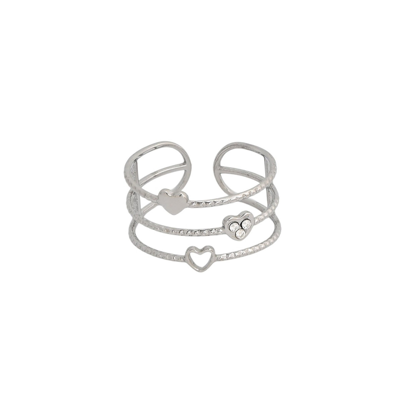 Anillo Delicate ajustable corazones