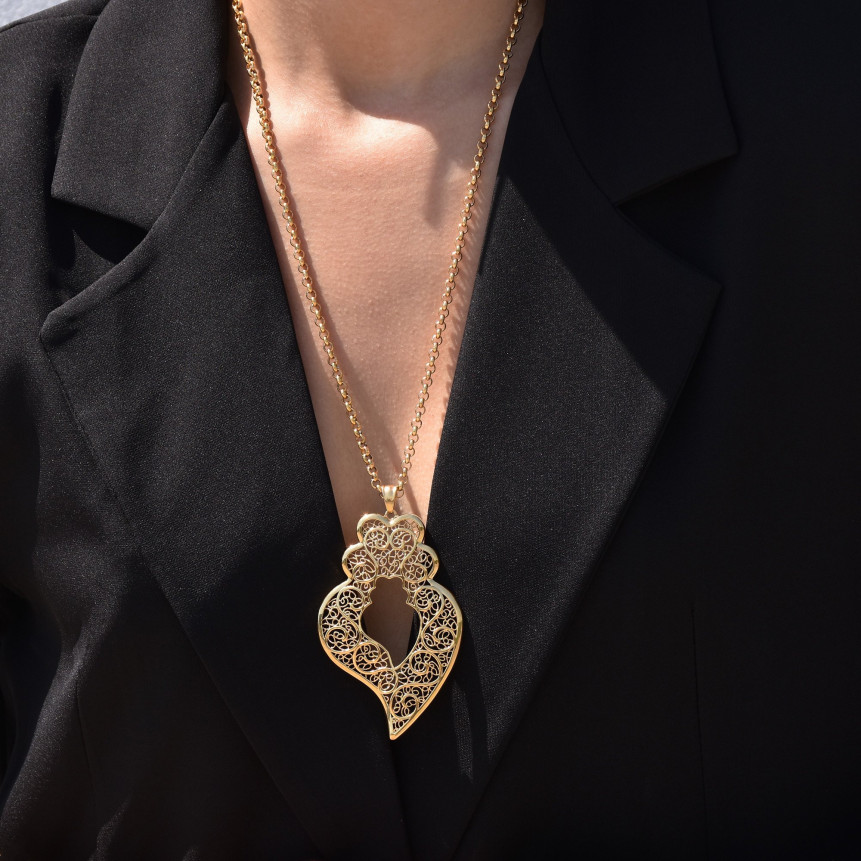 Collier traditionnel coração de viana GB