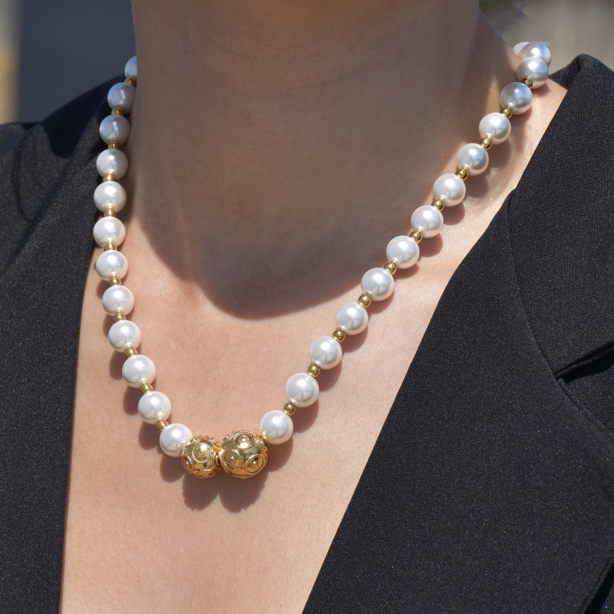 Collier semi précieuse perles bolas de viana GB