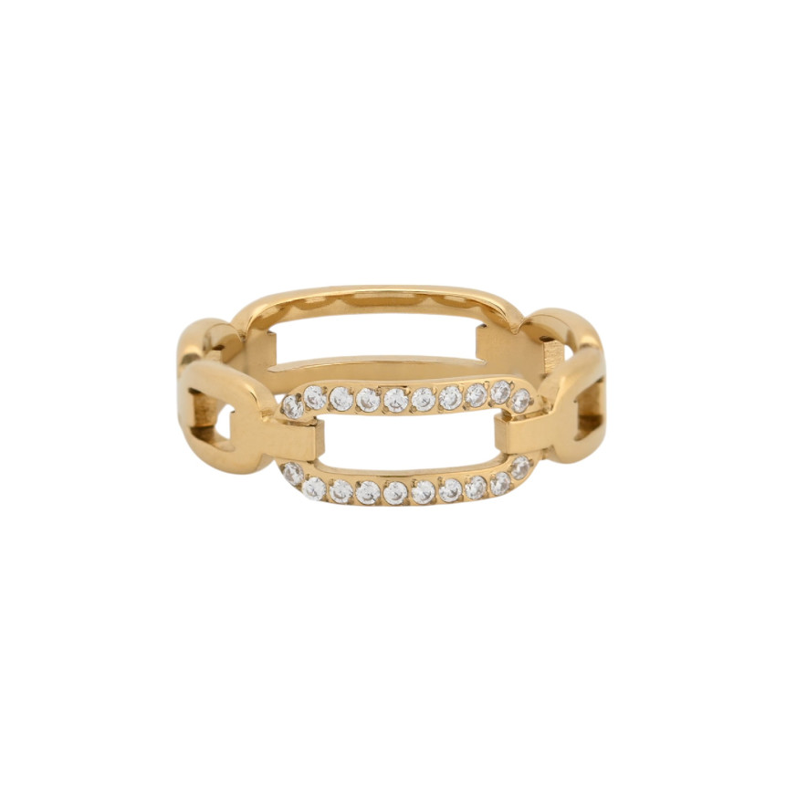 Anillo Glamour con circonitas