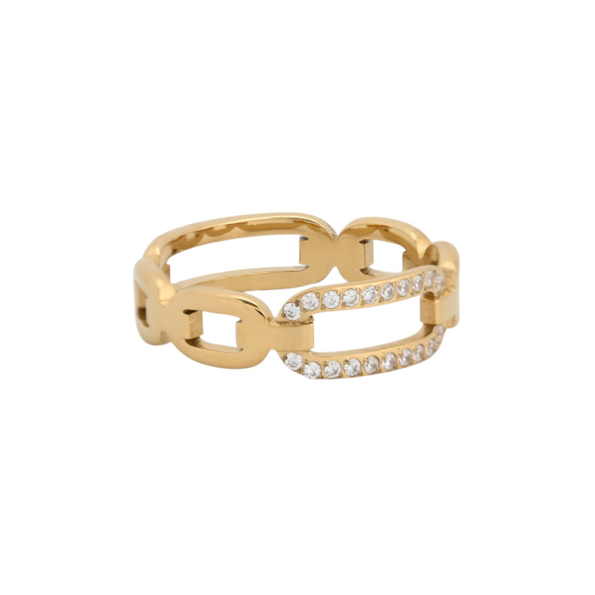 Anillo Glamour con circonitas