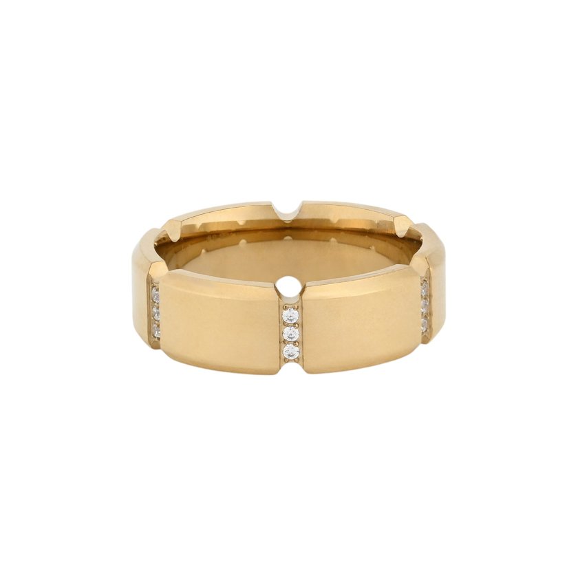 Glamour ring with zirconias