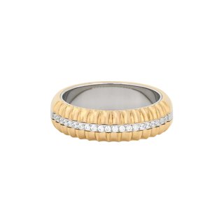 Glamour ring with zirconias