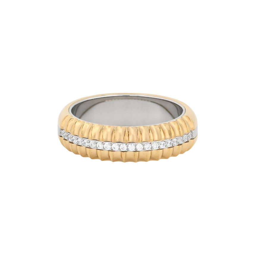 Anello Glamour con zirconi