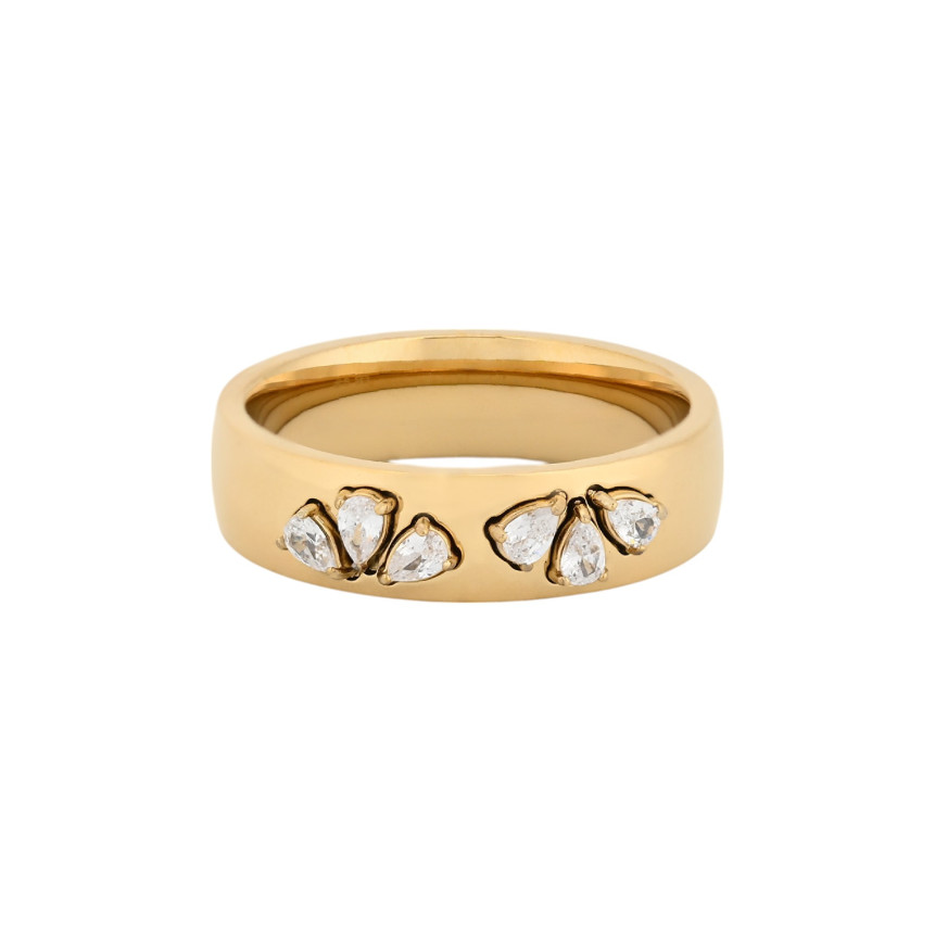Anillo Glamour con circonitas