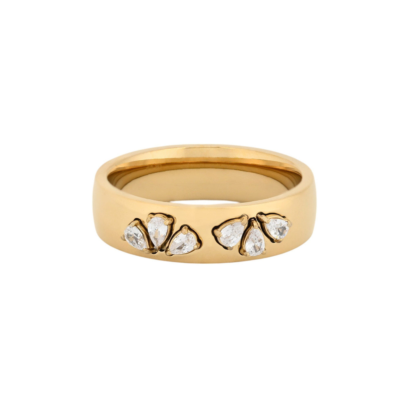 Anillo Glamour con circonitas