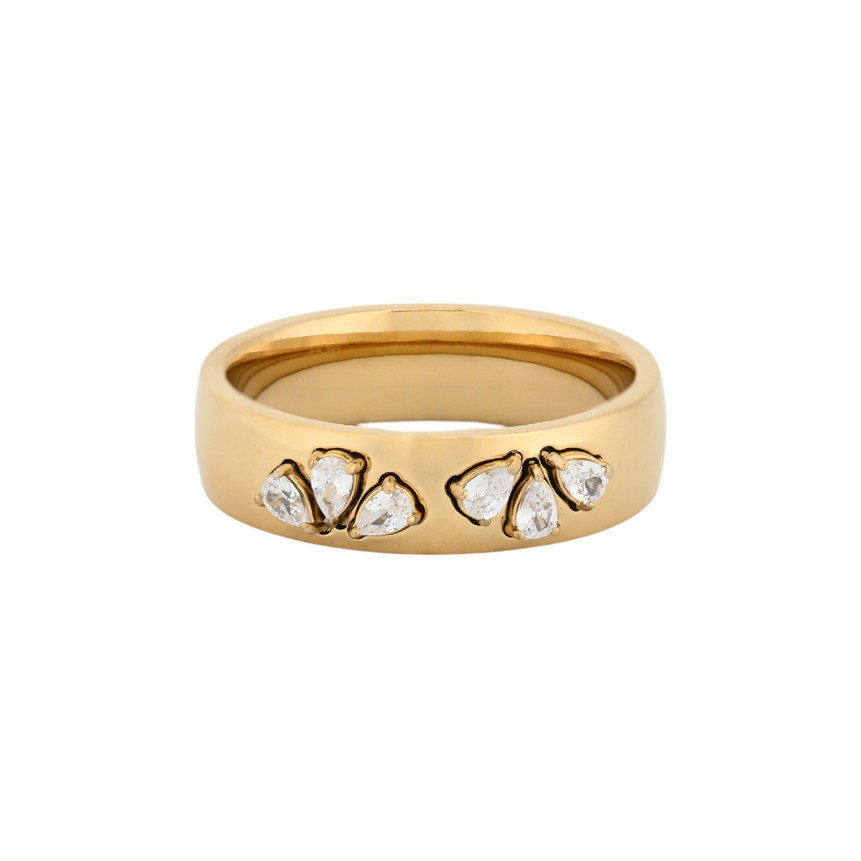 Anillo Glamour con circonitas