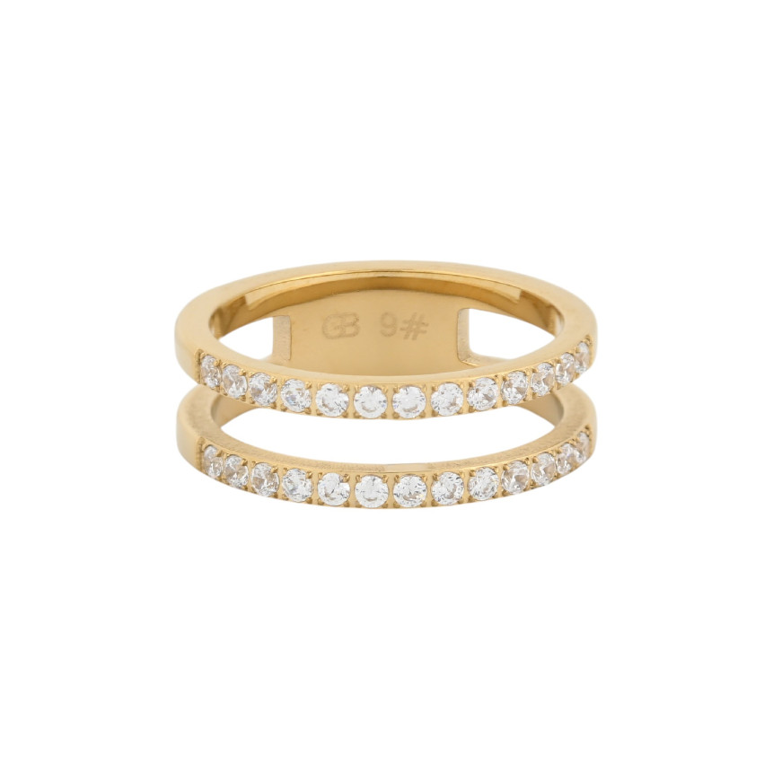 Anillo Glamour con circonitas