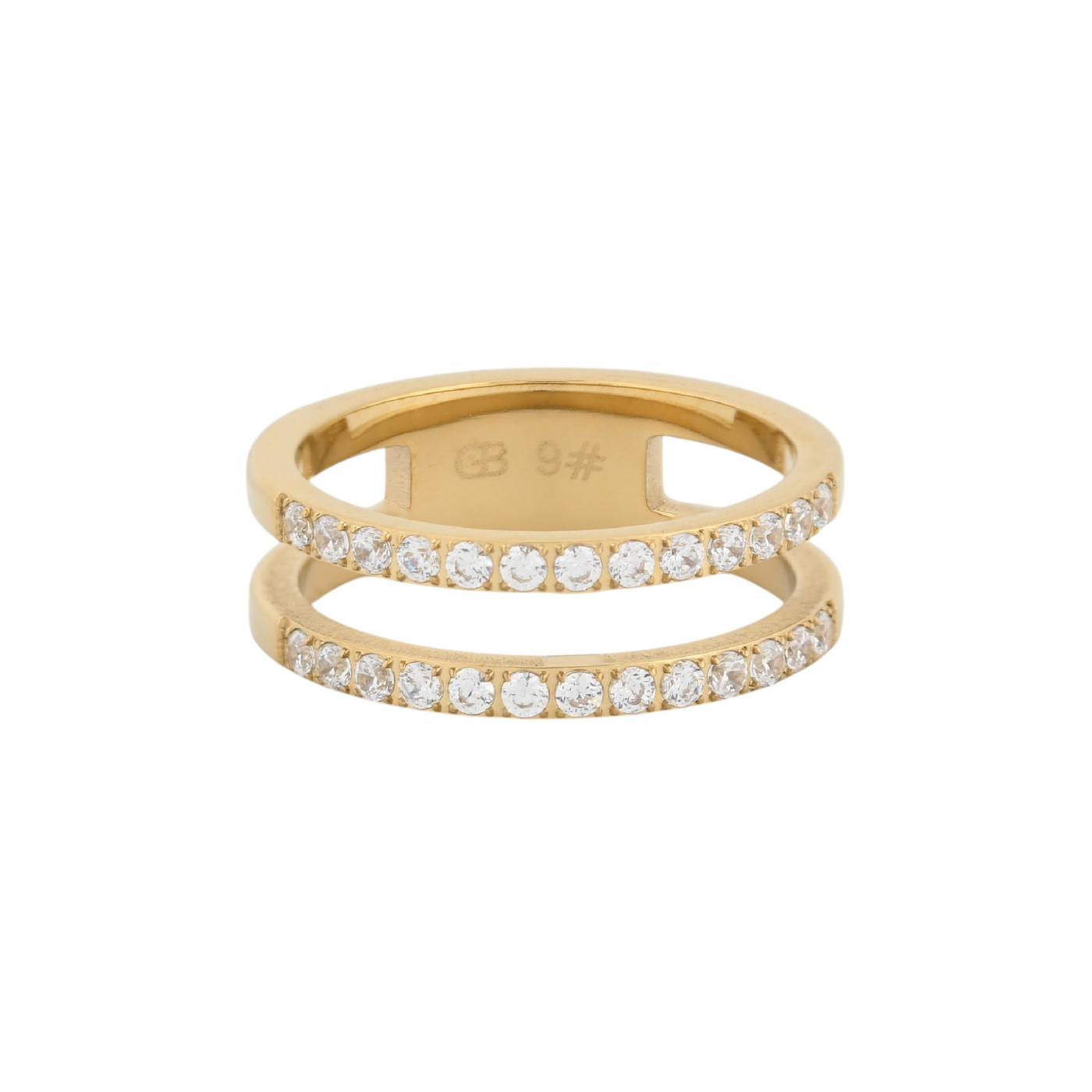 Anillo Glamour con circonitas
