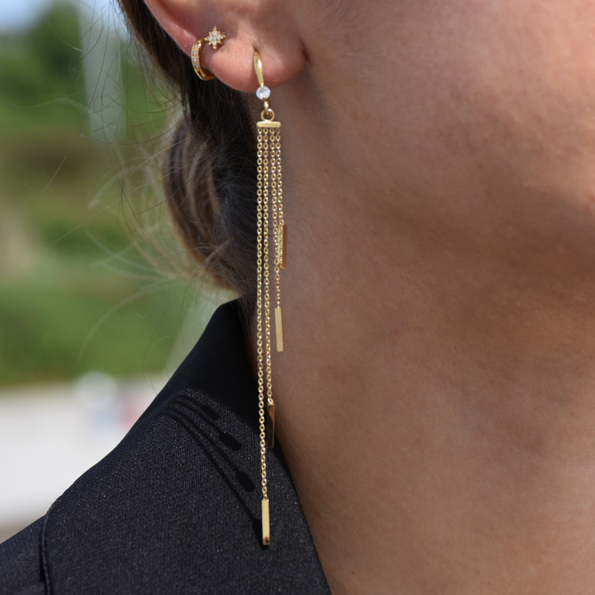 Long thin Delicate earrings
