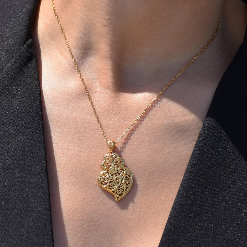 Encantos Portugal Viana heart necklace