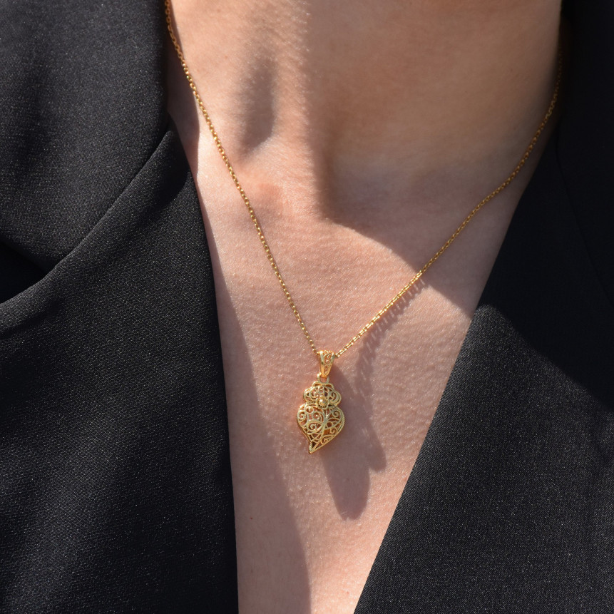 Collier Encantos Portugal cœur mini Viana