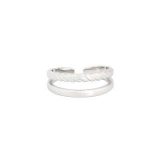 Ring adjustable double hoops GB