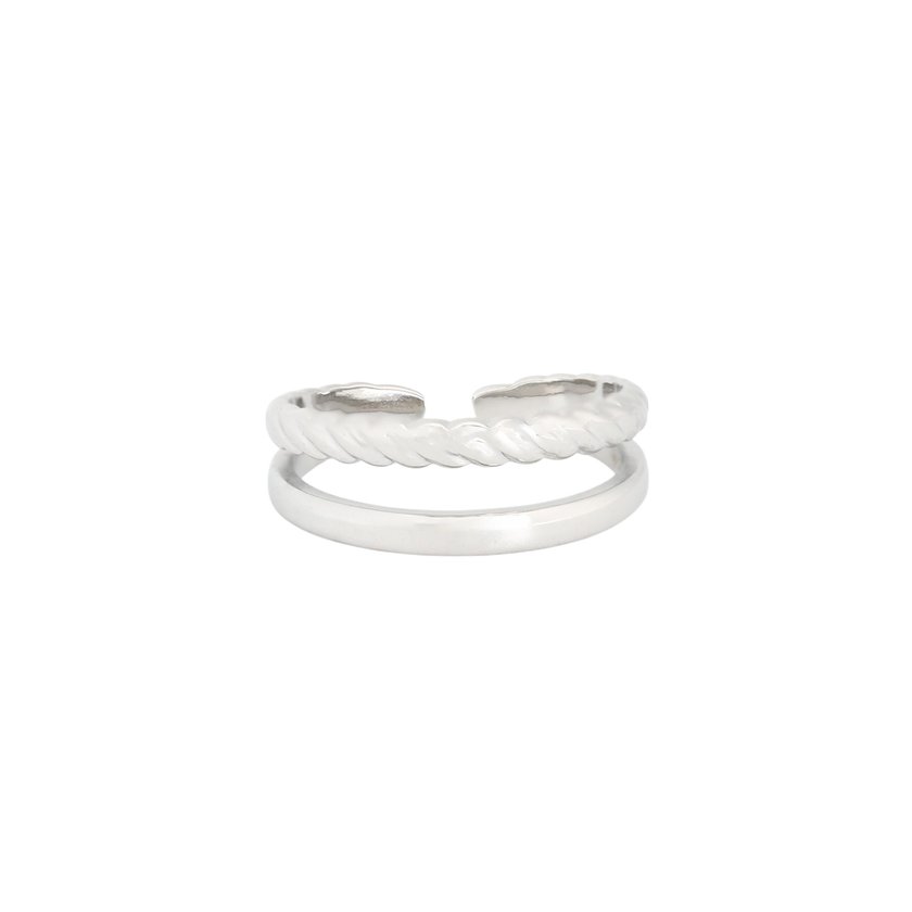 Ring adjustable double hoops GB